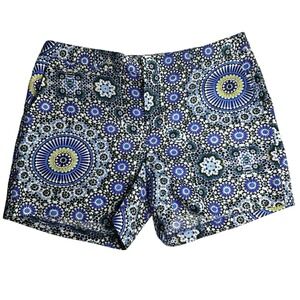 NEW‎ Banana Republic Linen-Blend Silky Blue Boho Performance Trouser Short 8